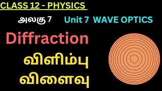 12th Physics TN 1 Diffraction  விளிம்பு விளைவு [upl. by Nednerb]