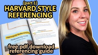 EASILY Create References In Harvard Referencing Style [upl. by Yatnuhs]
