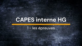 Webinaire CAPES int HG  1 Les épreuvesmp4 [upl. by Wilmott519]