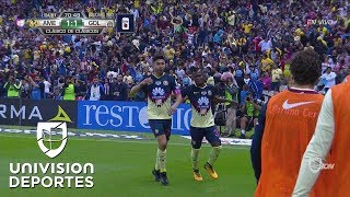 Gol de Oribe Peralta para empatar el Clásico Nacional entre América y Chivas [upl. by Arianie]