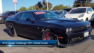 2016 Dodge Challenger SRT Hellcat Coupe Stockton Lodi Manteca Sacramento [upl. by Nylac]