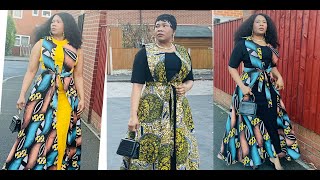 How To Cut And Sew A Pinafore Flare Dress Circle dress [upl. by Uahsoj]