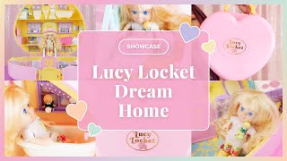 ✨SHOWCASE✨ Vintage Polly Pocket Lucy Locket Carry N Play Dream Home 1992 [upl. by Oisorbma]