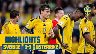 Highlights Sverige  Österrike 13  EMkval  Tung förlust [upl. by Kristianson818]