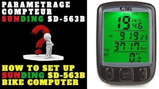 How To Set Up SunDING SD563B 27 Functions Wired Bike Computer [upl. by Seuqramed]