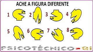 Raciocínio Lógico Figura Diferente Teste psicotécnico QI Quociente Inteligência Detran Concurso RLM [upl. by Ahsemaj]