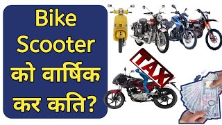 Bike Scooter Tax in Nepal  Bike Scooter को वार्षिक कर कति छ त   by think learn [upl. by Htial]