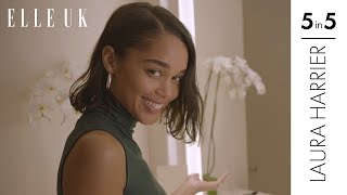 Laura Harrier On The Five Essential Beauty Products She Couldnt Live Without  5 In 5  ELLE UK [upl. by Aicilehp319]