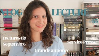 VLOG LECTURE 35  Bilan Lectures Mois de Septembre Maison Hantée et Grande Annonce [upl. by Yesnek630]