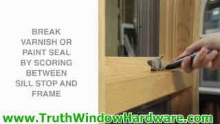 Hardware Installation Truth EntryGard BiltBest Marvin Pella Oldach Casement Awning RotoGear Hinges [upl. by Ffej]