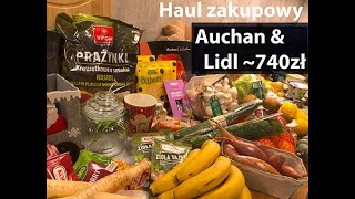 Haul zakupowy Auchan amp Lidl II Plan posiłków II Jadłospis na tydzień dla rodziny 21 [upl. by Meehan]