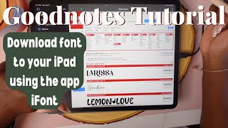 How to Download Font onto Your iPad [upl. by Atauqal]