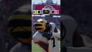 Our College Football 25 simulation predicted a Michigan win over Ohio State 👀 cfb football [upl. by Nidnerb178]