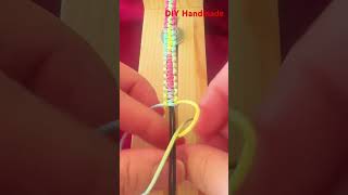 Square Knot Bracelet Making  The Most Easy Tutorial Bracelet howtomakemacrame squareknot diy [upl. by Evin]