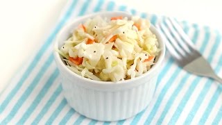 Homemade Coleslaw from Scratch Recipe 코울슬로 만들기 [upl. by Nani]