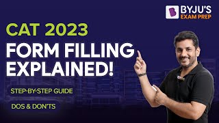 CAT 2023 Form Filling  CAT Registration Process 2023  CAT 2023 Step by step Guide  BYJUS MBA [upl. by Anniken615]