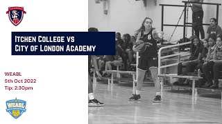 WEABL Itchen College Vs City of London Academy  Southwark [upl. by Wojak]