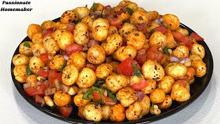 Makhana Chaat  Roasted Makhana Chaat For Weight Loss  Makhana Recipes  Healthy Snack Recipes [upl. by Acirederf]