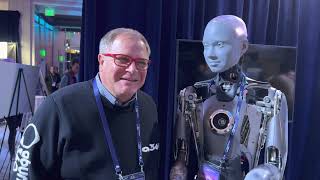 Gene Valentino at the 2022 Abundance 360 Summit with AI robot [upl. by Ramed]