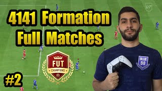 Blue2 FUT Champions Full Matches  4141 Formation FC 24 Custom Tactics [upl. by Gusba622]