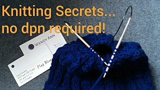 Knitting Tips  You Dont Have to Switch to Double Pointed Needles  Decrease with Circulars Only [upl. by Tadd]