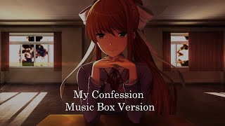 My Confesssion  Doki Doki Literature Club  Music Box Cover 1 Hour Loop [upl. by Schenck479]