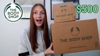 I SPENT 500 AT THE BODY SHOP  Haul [upl. by Eilarol756]