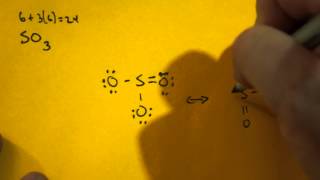 Lewis Dot Structure of SO3 Sulfur Trioxide [upl. by Yrreg]