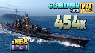 Battleship Schlieffen hunts the world record with friends  World of Warships [upl. by Eelytsirk]