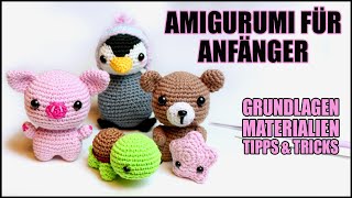 Amigurumi für Einsteiger  Häkeln für Anfänger  Grundkurs  Basics [upl. by Urbannai]