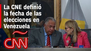 Las elecciones presidenciales de Venezuela serán el 28 de julio anuncia el CNE [upl. by Valleau]