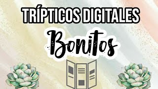 COMO HACER TRÍPTICOS DIGITALES BONITOS [upl. by Casi811]