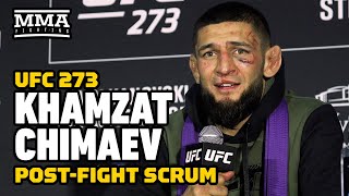 Khamzat Chimaev Reveals Mistakes He Made Against Gilbert Burns  UFC 273  MMA Fighting [upl. by Cutler]