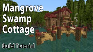 Mangrove Swamp House Minecraft 119  Swamp Cottage Build Tutorial [upl. by Zerk]