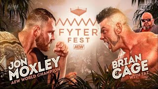 FULL MATCH  Brian Cage vs Jon Moxley – AEW World Championship Match AEW Fyter Fest 2020 [upl. by Haakon314]