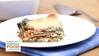 Spinach and Prosciutto Lasagna Recipe  Everyday Food with Sarah Carey [upl. by Ikila]