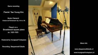 TaeYoung Kim  Muzio Clementi  Broadwood square piano  Steppenwolf Studio  Houtgraaf Fortepiano [upl. by Uolymme]