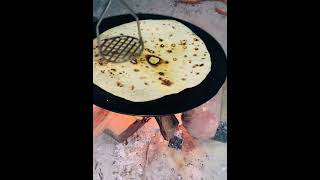 Frying chapati 🫓 on fire 🔥 fununlimited fire fireworks fireplace [upl. by Aydidey457]