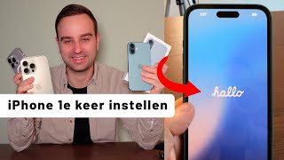 iPhone de eerste keer instellen 𝐇𝐨𝐞 𝐝𝐨𝐞 𝐣𝐞 𝐝𝐚𝐭 [upl. by Gnos]