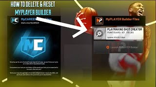 HOW TO DELETE PLAYERS AND RESET MYPLAYER BUILDER  NBA 2K21 DEMO  UNLIMITED PLAYERS [upl. by Assili]