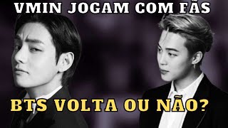 HYBE FALA SOBRE BTS VOLTAR OU NÃO COMO GRUPO COMPLETO JIMIN E V JOGAM COM ARMYS E [upl. by Richmal76]