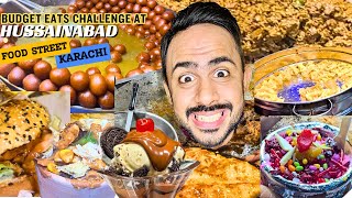 Cheap Street food Challenge In Hussainabad Food Street Karachi 2023  Kulhad Pizza [upl. by Eimar]