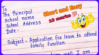 Application for leave of absence How to write an application for leave  Leave application [upl. by Okihcas550]