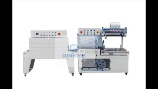 Automatic Ltype sealer QL5545 amp shrink tunnel BSD4520 [upl. by Ailesor]