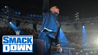 The Rock’s electrifying entrance SmackDown highlights Sept 15 2023 [upl. by Atilem185]