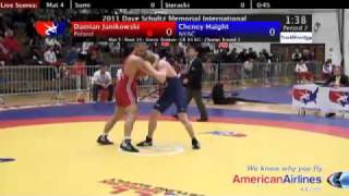 Schultz Greco 84kg Damian Janikowski POL vs Cheney Haight NYAC [upl. by Price870]