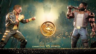 Mortal Kombat 11  Johnny Cage Vs Jax Briggs [upl. by Lamson]