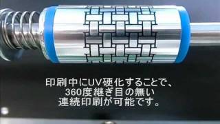 LED UV 円筒 スクリーン印刷機 [upl. by Scotney817]