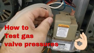 how to test gas valve pressure with a manometer [upl. by Yniatirb]