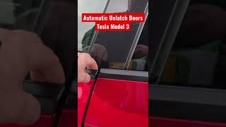 Automatically unlatch doors on a Tesla model 3 using the InGenext boost 50 module shorts ingenext￼ [upl. by Takakura]